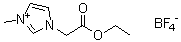 structure of CAS# 503439-30-3, 1-Ethoxycarbonylmethyl-3-methylimidazolium tetrafluoroborate