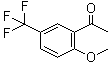 structure of CAS# 503464-99-1, 2'-Methoxy-5'-(trifluoromethyl)acetophenone;1-[2-Methoxy-5-(trifluoromethyl)phenyl]ethanone