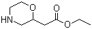 Ethyl 2-(morpholin-2-yl)acetate molecular structure (CAS 503601-25-0)