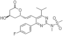 Rosuvastatin-5S-lactone molecular structure (CAS 503610-43-3)
