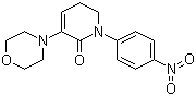 structure of CAS# 503615-03-0, 5,6-Dihydro-3-(4-morpholinyl)-1-(4-nitrophenyl)-2(1H)-pyridinone;3-(4-Morpholinyl)-1-(4-nitrophenyl)-5,6-dihydro-2(1H)-pyridinone