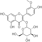 Isorhamnetin-3-O-glucoside molecular structure (CAS 5041-82-7)