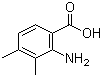 structure of CAS# 50419-58-4, 2-Amino-3,4-dimethylbenzoic acid;3,4-Dimethylanthranilic acid
