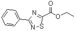 结构式 CAS# 50483-79-9, 3-苯基-1,2,4-噻二唑-5-羧酸乙酯