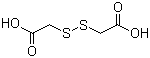 structure of CAS# 505-73-7, 2,2'-Dithiodiacetic acid;2,2'-Dithiodiethanoic acid; Bis(carboxymethyl) disulfide; Bis(mercaptoacetic acid); Dithiodiacetic acid; Dithiodiglycolic acid; Dithioglycolic acid; Mercaptoacetic acid disulfide; NSC 54088; Thioglycolate disulfide
