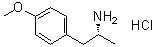 (alphaR)-4-Methoxy-alpha-methylbenzeneethanamine hydrochloride molecular structure (CAS 50505-80-1)