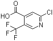 结构式 CAS# 505084-58-2, 2-氯-5-三氟甲基吡啶-4-甲酸