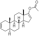 结构式 CAS# 50588-42-6, 17-乙酰氧基-5a-雄甾-2,16-二烯