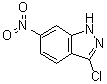 结构式 CAS# 50593-68-5, 3-氯-6-硝基-1H-吲唑