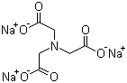 structure of CAS# 5064-31-3, Trisodium nitrilotriacetate;Nitrilotriacetic acid trisodium salt