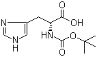 N-(tert-Butoxycarbonyl)-D-histidine molecular structure (CAS 50654-94-9)