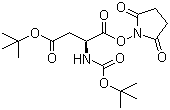 Boc-L-aspartic acid 4-tert-butyl 1-(hydroxysuccinimide) ester molecular structure (CAS 50715-50-9)