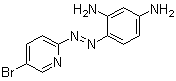structure of CAS# 50768-75-7, 5-Bromo-2-[(2,4-diaminophenyl)azo]pyridine;4-(5-Bromo-2-pyridylazo)-1,3-diaminobenzene