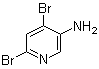 4,6-Dibromo-3-pyridinamine molecular structure (CAS 50786-37-3)