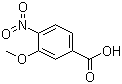 结构式 CAS# 5081-36-7, 3-甲氧基-4-硝基苯甲酸