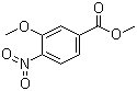 结构式 CAS# 5081-37-8, 3-甲氧基-4-硝基苯甲酸甲酯