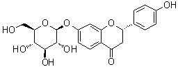 Liquiritigenin 7-beta-D-glucopyranoside molecular structure (CAS 5088-75-5)