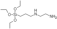 structure of CAS# 5089-72-5, N-(3-Triethoxysilylpropyl)ethylenediamine;Aminoethylaminopropyltriethoxysilane; N-(2-Aminoethyl)-3-aminopropyltriethoxysilane
