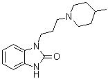 1,3-Dihydro-1-[3-(4-methyl-1-piperidinyl)propyl]-2H-benzimidazol-2-one molecular structure (CAS 509147-17-5)