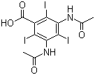 3,5-Diacetamido-2,4,6-triiodobenzoic acid molecular structure (CAS 50978-11-5)