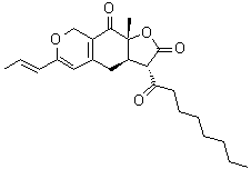 结构式 CAS# 50980-32-0, 红曲黄素