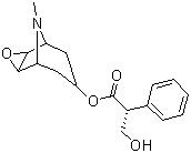 东莨菪碱分子结构 (CAS 51-34-3)