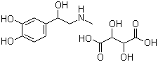 Epinephrine bitartrate  molecular structure (CAS 51-42-3)