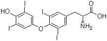 D-Thyroxine  molecular structure (CAS 51-49-0)