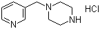 1-(Pyridin-3-ylmethyl)piperazine hydrochloride molecular structure (CAS 510725-49-2)