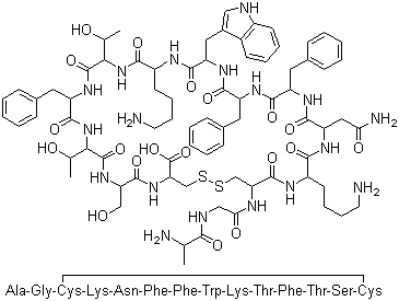 结构式 CAS# 51110-01-1, 生长抑素