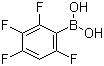 结构式 CAS# 511295-00-4, 2,3,4,6-四氟苯硼酸
