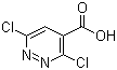 结构式 CAS# 51149-08-7, 3,6-二氯哒嗪-4-羧酸