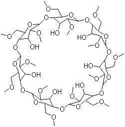 二甲基-bata-环糊精分子结构 (CAS 51166-71-3)