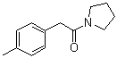1-[(4-甲基苯基)乙酰基]吡咯烷分子结构 (CAS 512787-27-8)