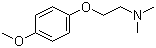 2-(4-甲氧基苯氧基)-N,N-二甲基乙胺分子结构 (CAS 51344-12-8)