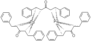 Tris(dibenzylideneacetone)dipalladium molecular structure (CAS 51364-51-3)