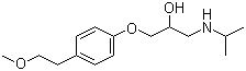 Metoprolol molecular structure (CAS 51384-51-1)