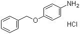 structure of CAS# 51388-20-6, 4-Benzyloxyaniline hydrochloride;4-(Benzyloxy)aniline hydrochloride; 4-Aminophenyl benzyl ether hydrochloride