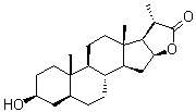 Tigogenin lactone molecular structure (CAS 514-33-0)