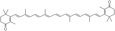 结构式 CAS# 514-78-3, 角黄素; 斑蝥黄素