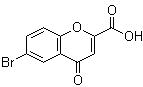 structure of CAS# 51484-06-1, 6-Bromochromone-2-carboxylic acid;6-Bromo-4-oxo-4H-1-Benzopyran-2-carboxylic acid