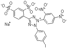 3-(2,4-Dinitrophenyl)-5-(2,4-disulfophenyl)-2-(4-iodophenyl)-2H-tetrazolium inner salt sodium salt molecular structure (CAS 515111-36-1)