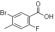 5-Bromo-2-fluoro-4-methylbenzoic acid molecular structure (CAS 515135-65-6)
