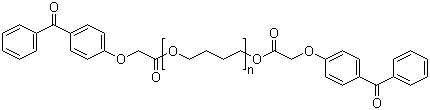 聚丁二醇双(4-苯甲酰苯氧乙酸)酯分子结构 (CAS 515136-48-8)