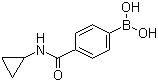 4-(环丙基氨基甲酰)苯硼酸分子结构 (CAS 515140-26-8)