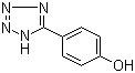 structure of CAS# 51517-88-5, 5-(4-Hydroxyphenyl)-1H-tetrazole;4-(1H-Tetrazol-5-yl)phenol; 5-(4-Hydroxyphenyl)-2H-tetrazole; 5-(4-Hydroxyphenyl)tetrazole; 5-(p-Hydroxyphenyl)-1H-tetrazole; 5-(p-Hydroxyphenyl)tetrazole