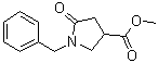 structure of CAS# 51535-00-3, 1-Benzyl-5-oxopyrrolidine-3-carboxylic acid methyl ester;Methyl 1-benzyl-5-oxo-3-pyrrolidinecarboxylate; Methyl 5-oxo-1-(phenylmethyl)-3-pyrrolidinecarboxylate; NSC 176916