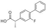 structure of CAS# 51543-39-6, (S)-Flurbiprofen;(2S)-2-(3-fluoro-4-phenylphenyl)propanoic acid
