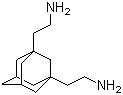 structure of CAS# 51545-05-2, 1,3-Adamantanediethanamine;Tricyclo[3.3.1.1(3,7)]decane-1,3-diethanamine; 1,3-Bis(2-aminoethyl)adamantane; 1,3-Bis(aminoethyl)adamantane