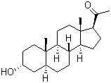 5alpha-Pregnan-3alpha-ol-20-one molecular structure (CAS 516-54-1)